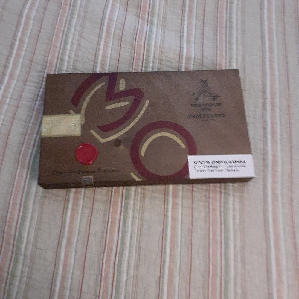 Montecristo Epic Craft Cured cigars all wood empty cigar box.